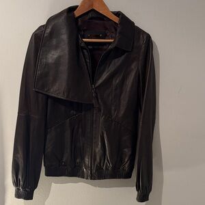 Mackage Dark Leather Jacket